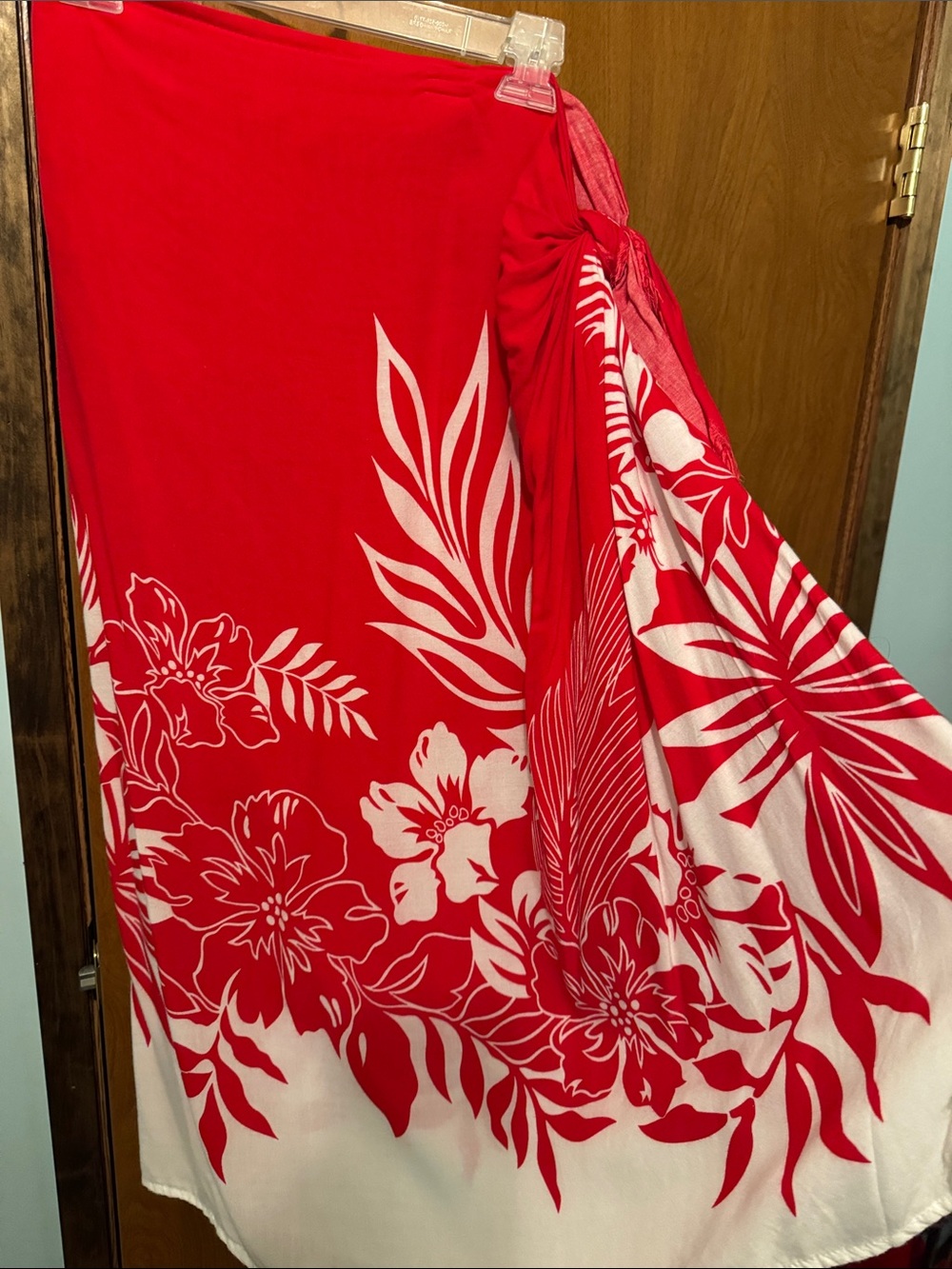 Tropical Floral Wrap Skirt